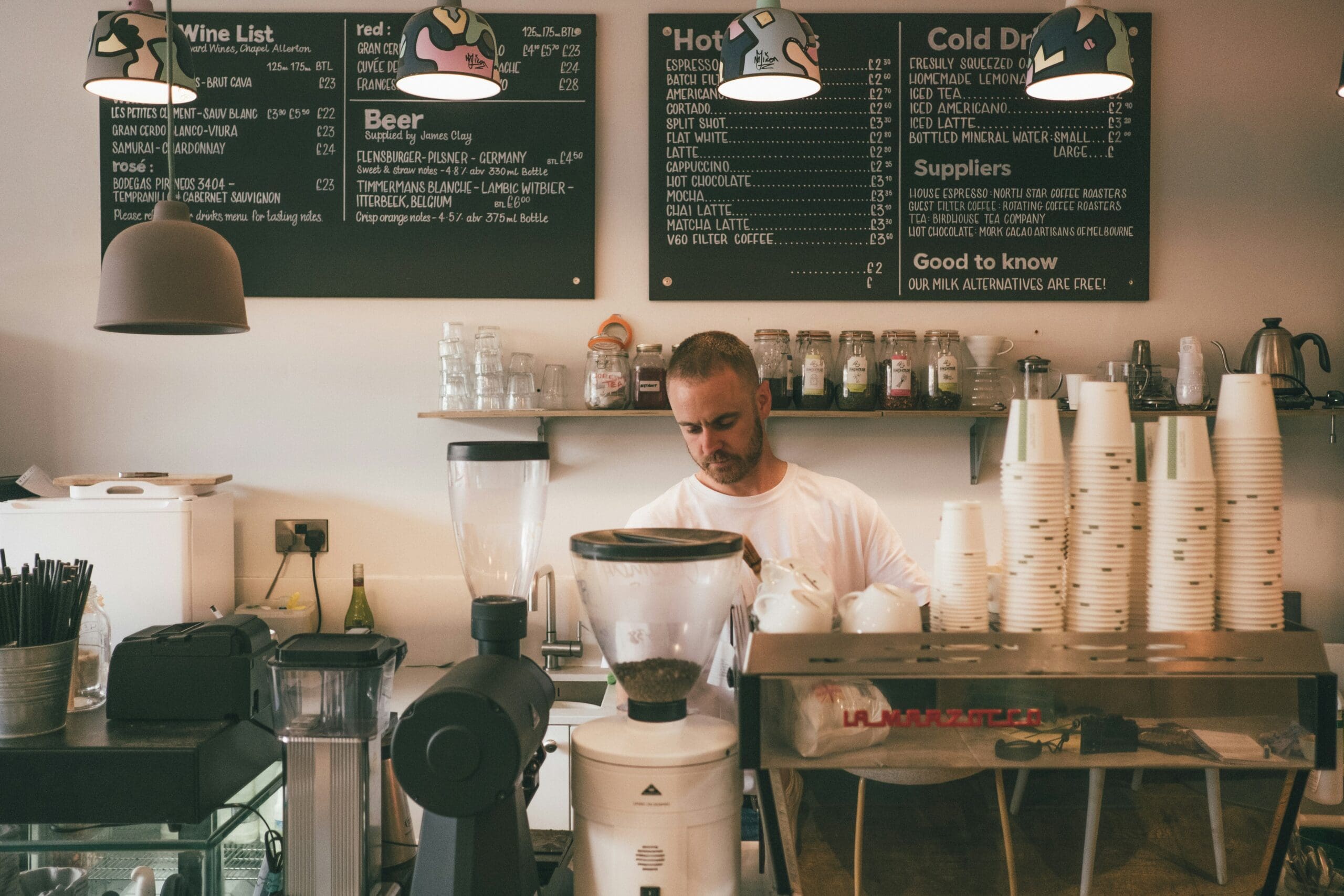 Small Business Barista at Coffee Shop